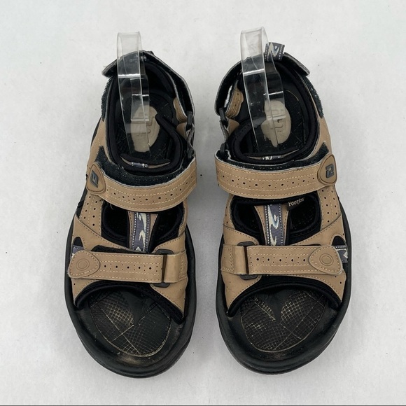 FOOTJOY Mens Golf Sandals Dark Taupe/Black with blue accents size: 9 - Picture 8 of 10